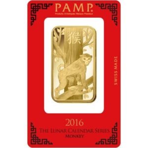 Buy 100 Gram PAMP Suisse Lunar Monkey Gold Bar (New w/ Assay)