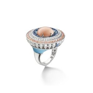 Buy Chaumet Lux Ring - White gold, angel skin coral, aquamarines