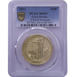 2021 1oz Gold Britannia Coin PCGS MS69